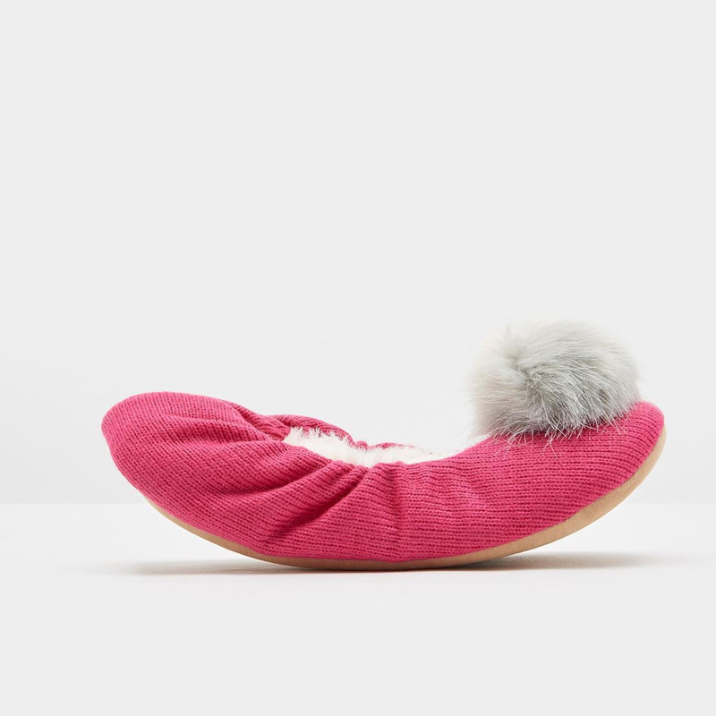 Joules Slippoms Ballet Slipper - Rose Pink-2